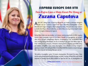 Read more about the article Sinpraw Urawpa Mungdan kaw nna Tara Rapra lam a matu Kasat Poi shang wa ai Myu Shayi (Zuzana Caputova)
